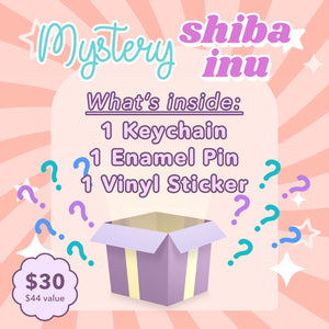 Mystery Shiba Inu 3-Pack Brooches & Lapel Pins Flair Fighter