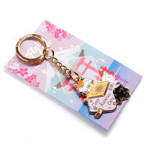 Cozy Kotatsu Cats Enamel Keychain Keychain Flair Fighter