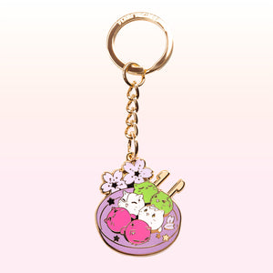 Kitty Dango Enamel Keychain Keychain Flair Fighter