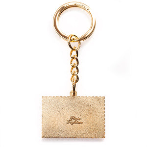 Meowt Fuji Cat Stamp Enamel Keychain Keychain Flair Fighter