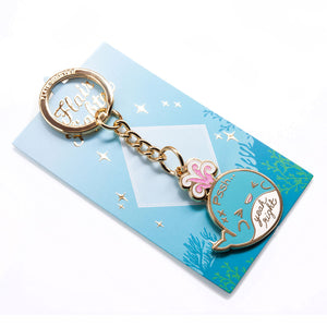 "Pssh.. Yeah Right" Whale Enamel Keychain  Flair Fighter
