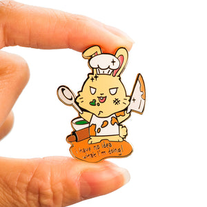 Bunny Cook Enamel Pin Brooches & Lapel Pins Flair Fighter