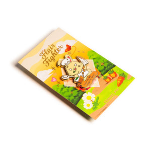 Bunny Cook Enamel Pin Brooches & Lapel Pins Flair Fighter