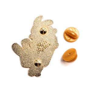 Running on Caffeine Bunnies Enamel Pin Brooches & Lapel Pins Flair Fighter