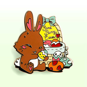 Some Bunny Cares Enamel Pin Brooches & Lapel Pins Flair Fighter