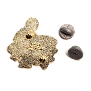 Weight Lifting Bunny Enamel Pin Brooches & Lapel Pins Flair Fighter