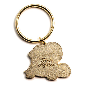Rabbit & Turtle Enamel Keychain  Flair Fighter