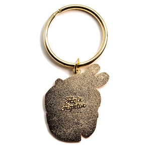 Carrot Cake Bunny Enamel Keychain  Flair Fighter