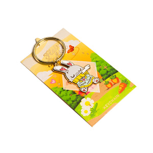 Sweater Weather Bunny Enamel Keychain  Flair Fighter