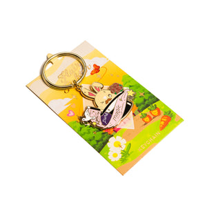 Magic Hat Bunny Enamel Keychain  Flair Fighter