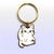 Angry Cat Enamel Keychain  Flair Fighter   