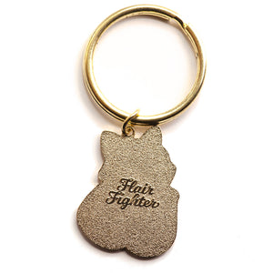 You're My Bestea Boba Cat Enamel Keychain  Flair Fighter