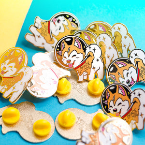 Space Dog Husky Enamel Pin Brooches & Lapel Pins Flair Fighter