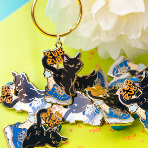 Purr Purr Rub Rub Ver. A Version RIGHT LEG (American Shorthair Cat) Keychain  Flair Fighter