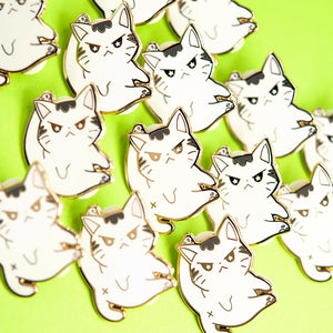 Angry Cat Enamel Pin Brooches & Lapel Pins Flair Fighter