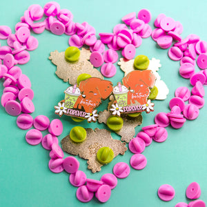 "Besteas Forever" Golden Retriever Enamel Pin Brooches & Lapel Pins Flair Fighter