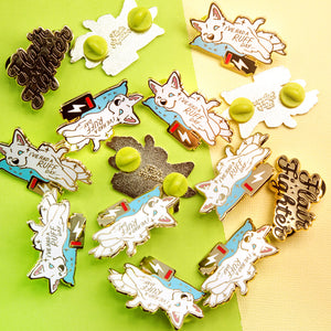 "I've Had a Ruff Day" Husky Enamel Pin Brooches & Lapel Pins Flair Fighter