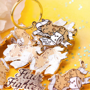 That's How We Roll (Serengeti Cat) Keychain  Flair Fighter