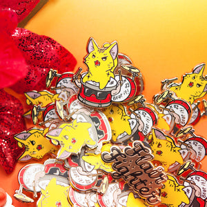 Beat It (Abyssinian Cat) Enamel Pin Brooches & Lapel Pins Flair Fighter