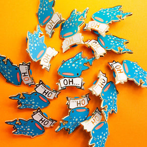 Oh Whale Shark Enamel Pin Brooches & Lapel Pins Flair Fighter