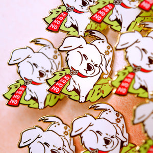 Stubborn Golden Retriever Enamel Pin Brooches & Lapel Pins Flair Fighter