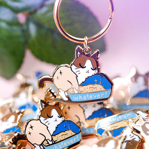 Whatever (Snowshoe Cat) Keychain Keychain Flair Fighter