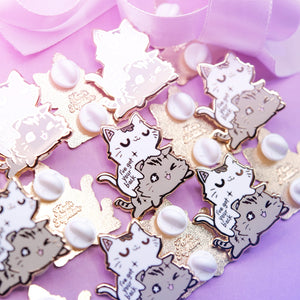 I've Got Your Back (Munchkin Cats) Enamel Pin Brooches & Lapel Pins Flair Fighter