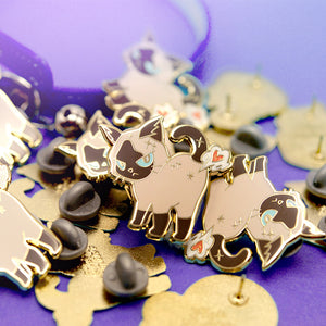Cat Fart Enamel Pin Brooches & Lapel Pins Flair Fighter