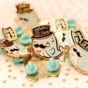 "Whale Hi There" Gentleman Whale Enamel Pin Brooches & Lapel Pins Flair Fighter