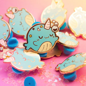 Sleepy Whale Enamel Pin Brooches & Lapel Pins Flair Fighter