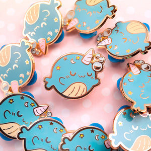 Sleepy Whale Enamel Pin Brooches & Lapel Pins Flair Fighter