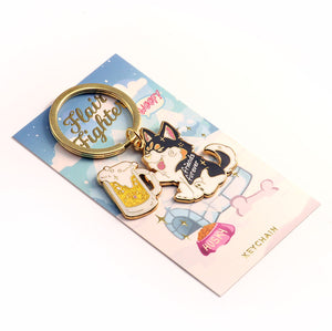 Friends Furever Husky Enamel Keychain Keychains Flair Fighter