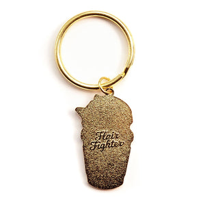 "But First Coffee" Husky Enamel Keychain  Flair Fighter