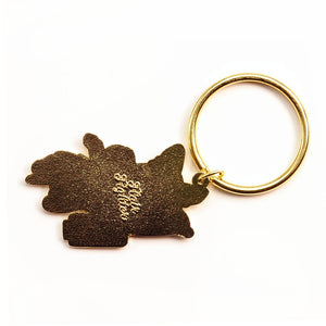 "I've Had a Ruff Day" Husky Enamel Keychain  Flair Fighter