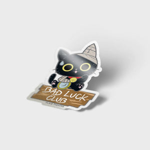 Bad Luck Club Black Cat Vinyl Sticker Decorative Stickers Flair Fighter