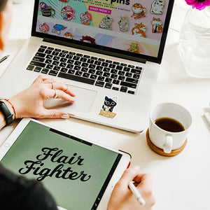 Bad Luck Club Black Cat Vinyl Sticker Decorative Stickers Flair Fighter