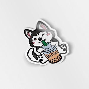 Besteas Boba Husky Vinyl Sticker Decorative Stickers Flair Fighter