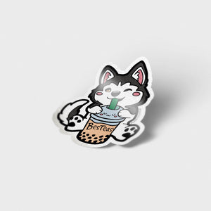 Besteas Boba Husky Vinyl Sticker Decorative Stickers Flair Fighter