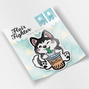 Besteas Boba Husky Vinyl Sticker Decorative Stickers Flair Fighter