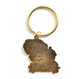 "Besteas Forever" Golden Retriever Enamel Keychain  Flair Fighter