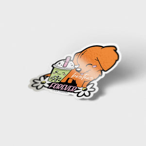 "Besteas Forever" Golden Retriever Vinyl Sticker Decorative Stickers Flair Fighter