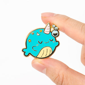 Sleepy Whale Enamel Pin Brooches & Lapel Pins Flair Fighter