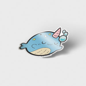 Sleepy Whale Vinyl Sticker Decorative Stickers Flair Fighter