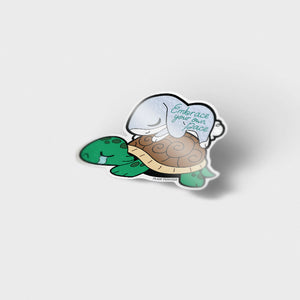 Rabbit & Turtle Vinyl Sticker Decorative Stickers Flair Fighter