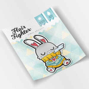 Sweater Weather Bunny Vinyl Sticker Decorative Stickers Flair Fighter