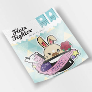 Magic Hat Bunny Vinyl Sticker Decorative Stickers Flair Fighter