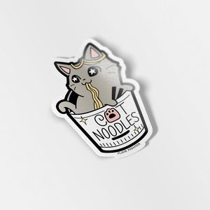 Cat (Cup) Noodles Vinyl Sticker Decorative Stickers Flair Fighter