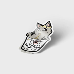 Cat (Cup) Noodles Vinyl Sticker Decorative Stickers Flair Fighter