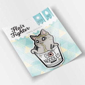 Cat (Cup) Noodles Vinyl Sticker Decorative Stickers Flair Fighter