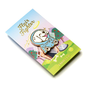 Comfy Blanket Golden Retriever Enamel Pin Brooches & Lapel Pins Flair Fighter